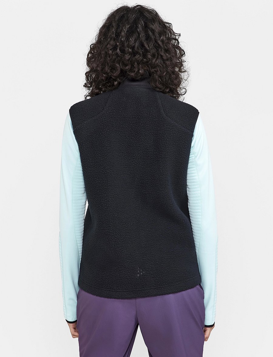 Craft - Adv Explore Pile Fleece Vest W - outdoor - black - 3