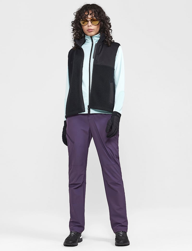 Craft - ADV EXPLORE PILE FLEECE VEST W - ytterkläder - black - 4