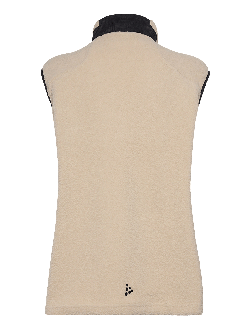 Craft - ADV EXPLORE PILE FLEECE VEST W - Õueriided - ecru-black - 2