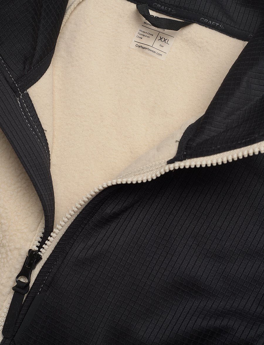 Craft - Adv Explore Pile Fleece Vest W - outdoor - ecru-black - 5
