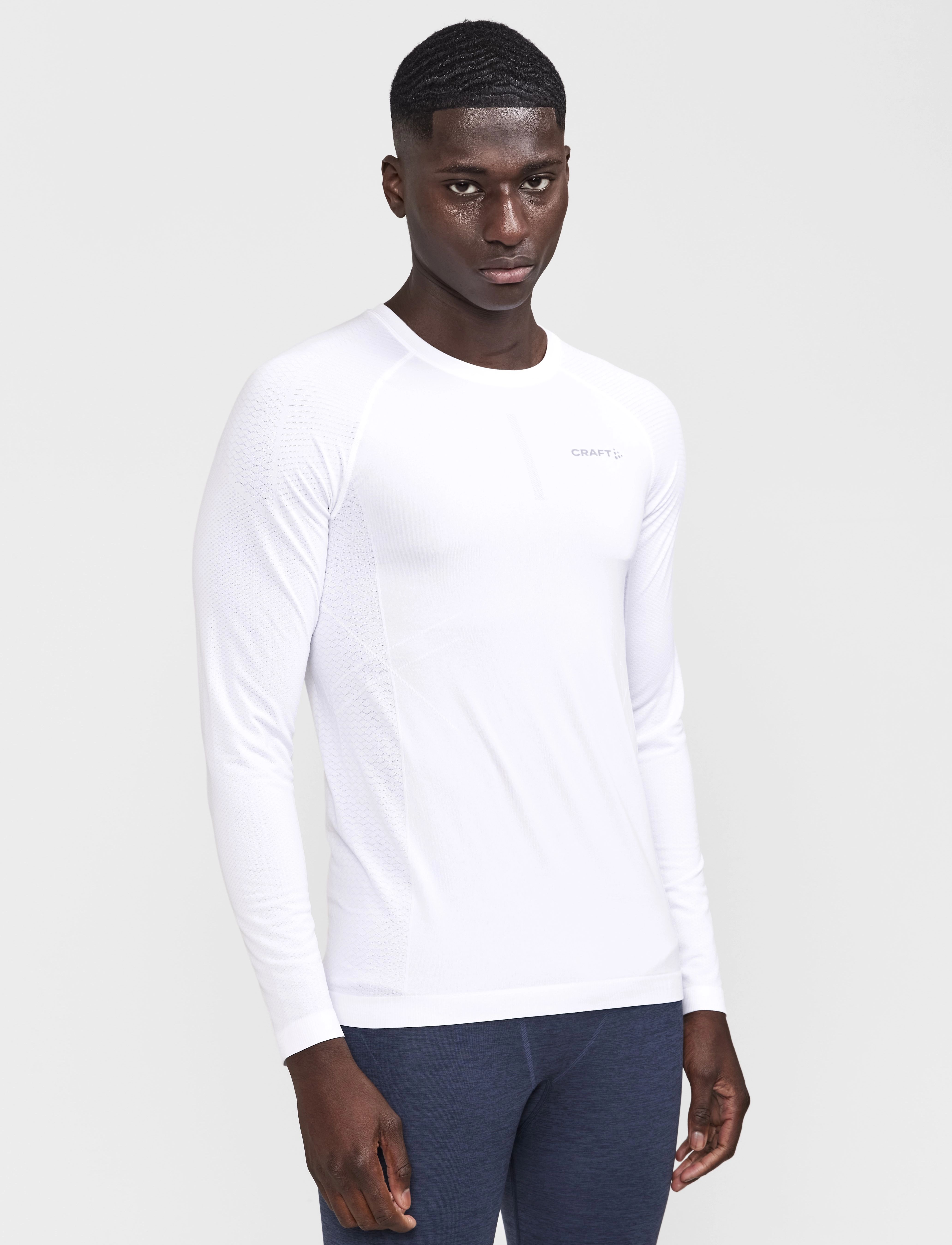 Craft Active Cool Intensity Ls M, XL, T-shirts, Weiß - Long-sleeved, Männerswear