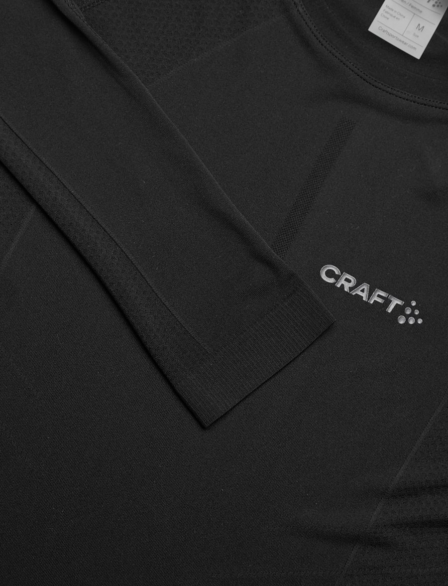Craft - Adv Cool Intensity Ls W - langærmede t-shirts - black - 4