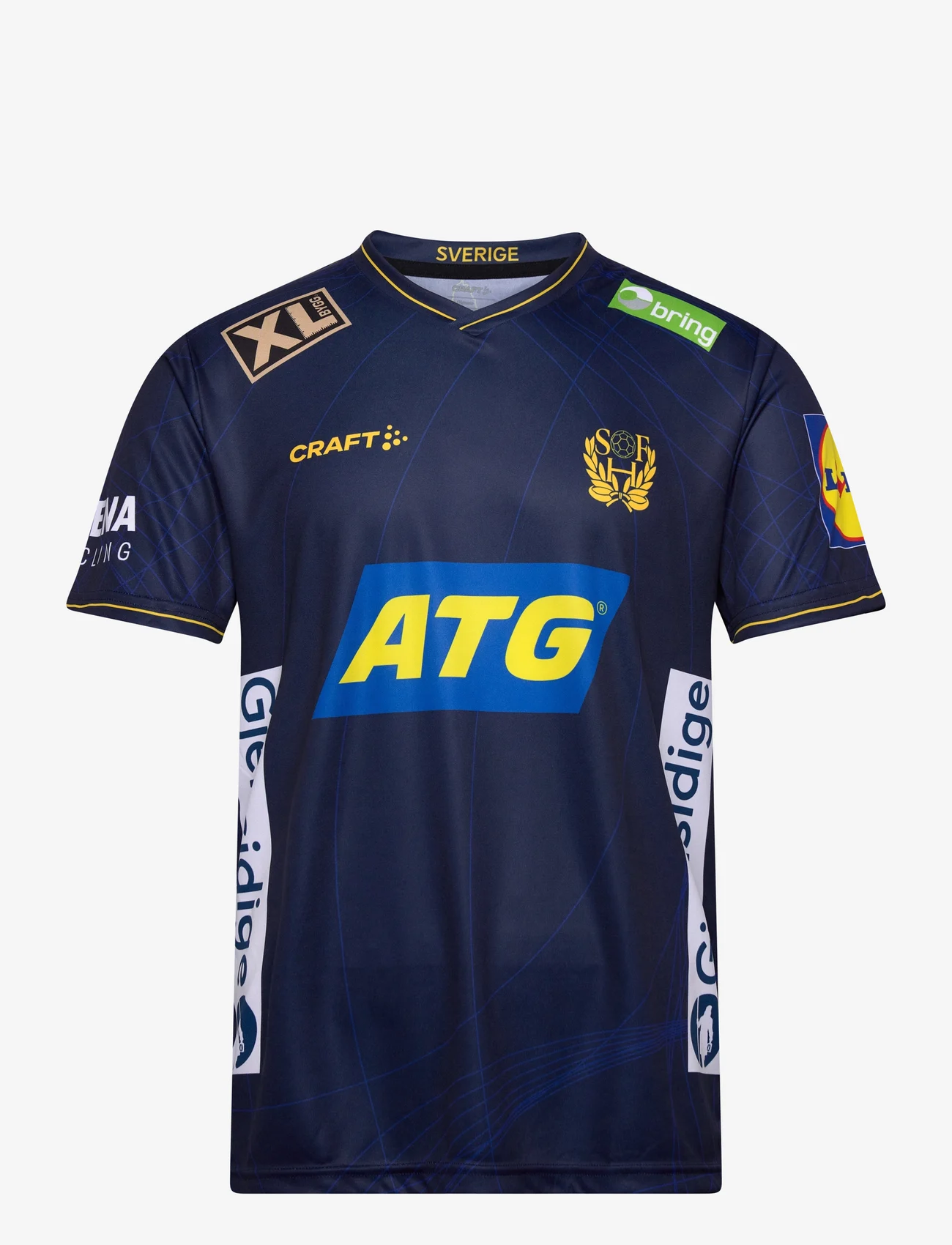 Craft - Sweden Handball Replica Tee M - t-shirts - blaze - 0