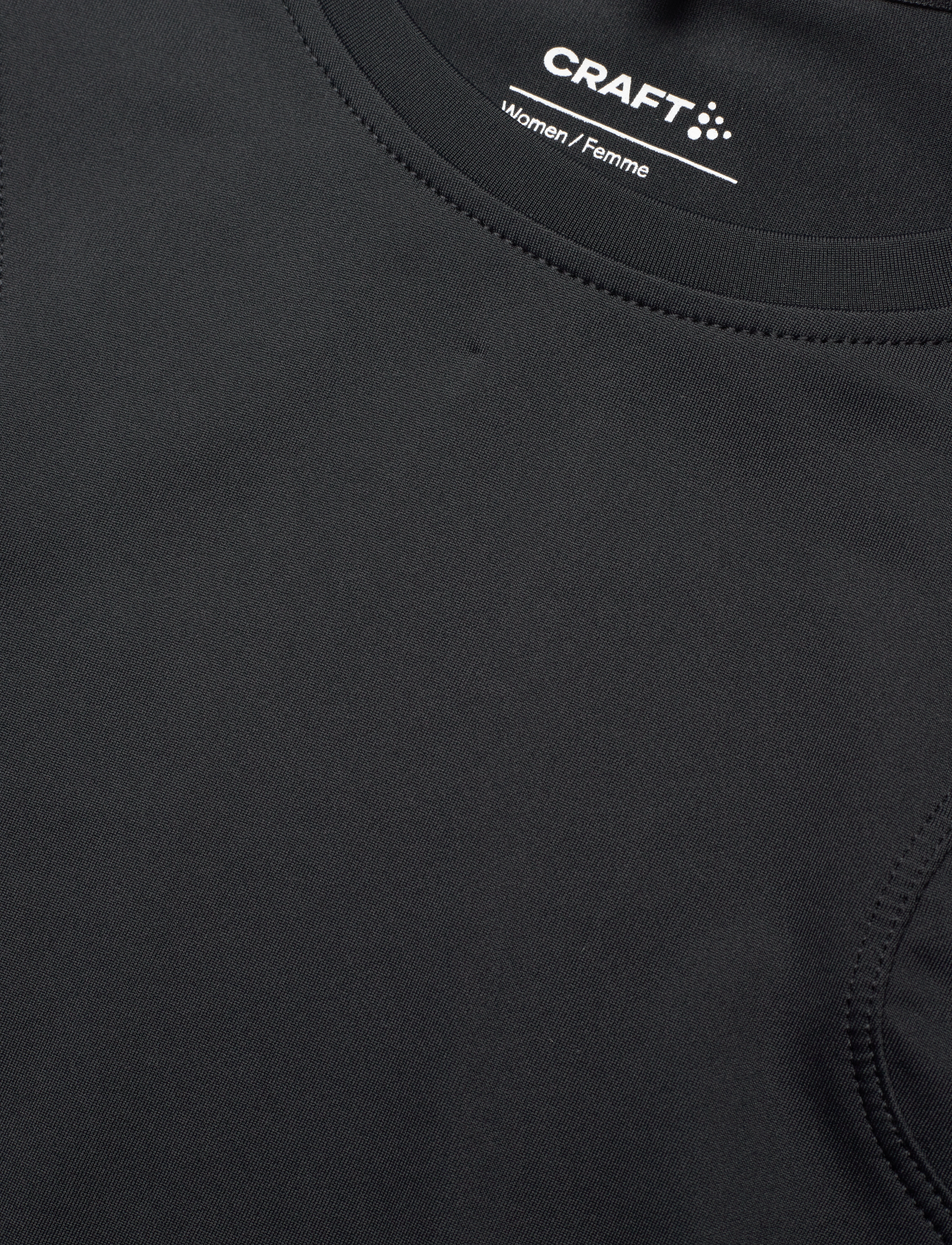 Craft - Adv Tone Cropped Tee W - urheilutopit - black - 3