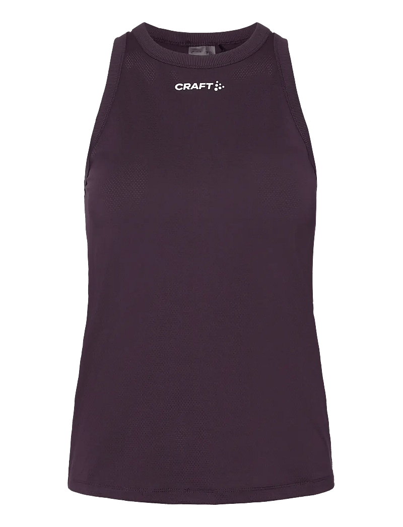 Craft - CORE ESSENCE MESH SINGLET W - Õlapaeltega pluusid - dk plum - 1