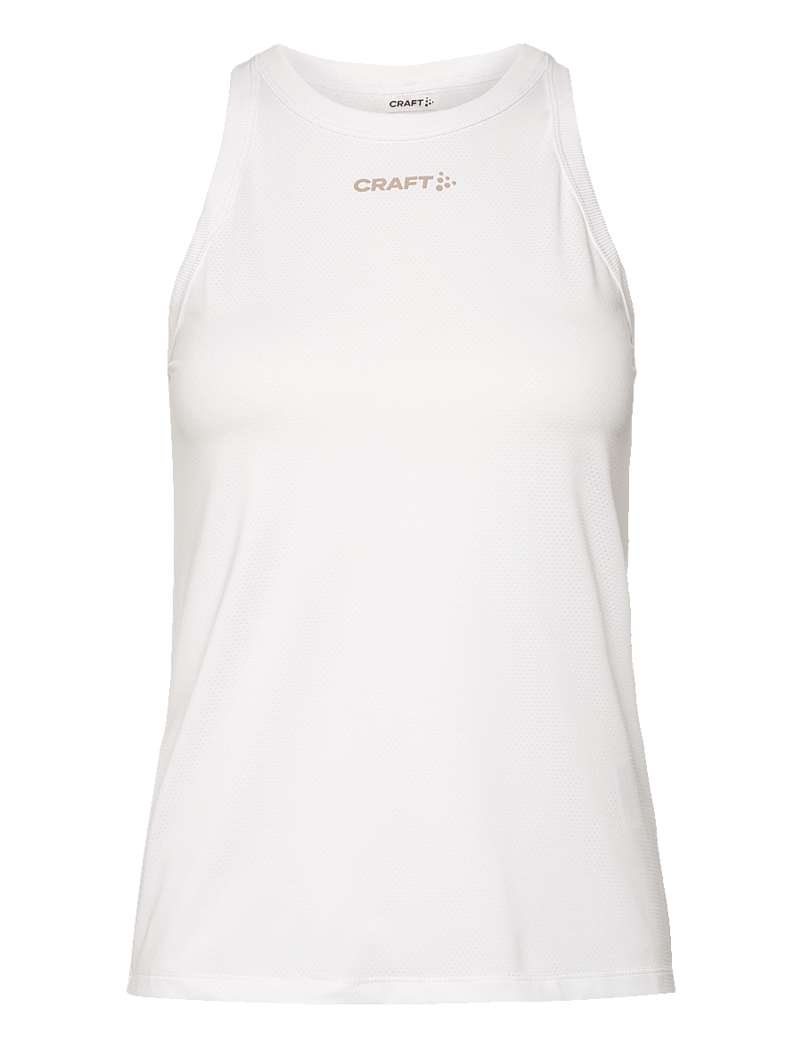 Craft - Essence Mesh Singlet W - Õlapaeltega pluusid - white - 1