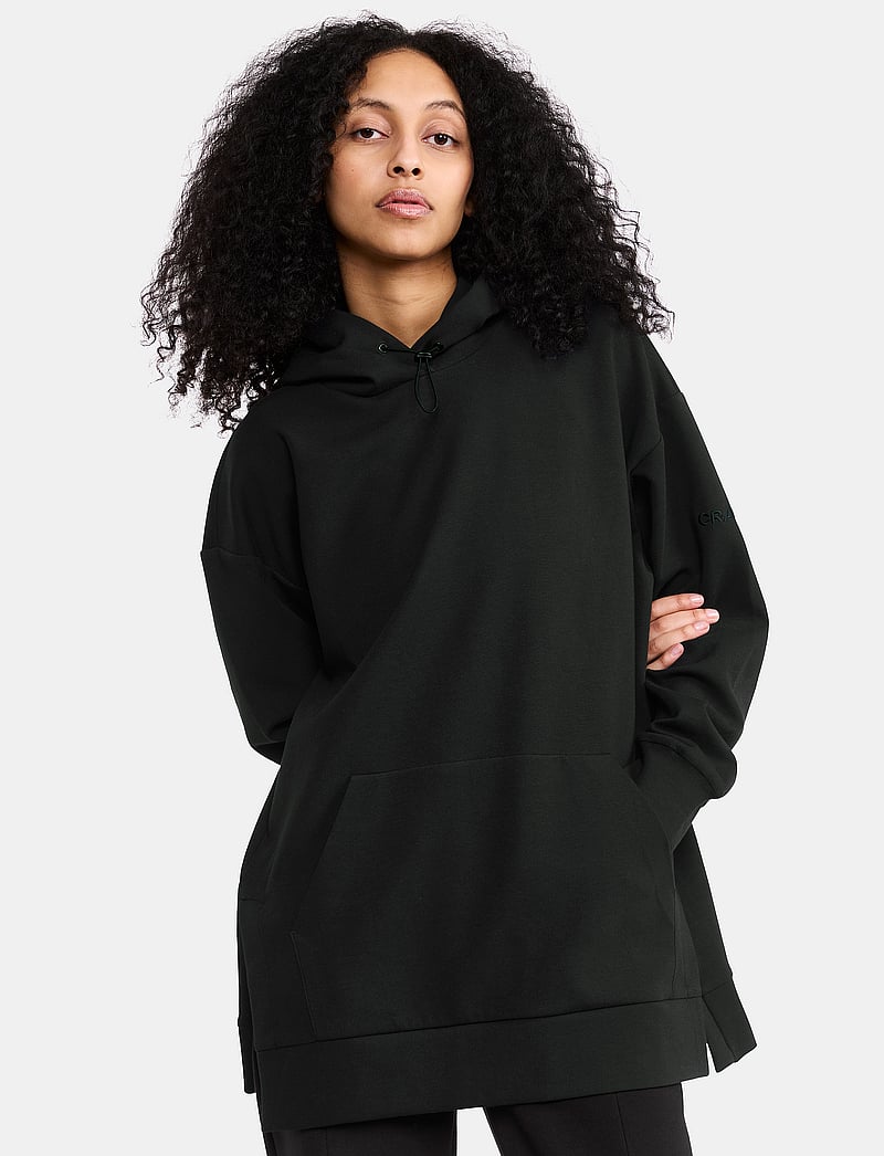 Craft - Adv Join Long Hoodie W - bluzy z kapturem - black - 0