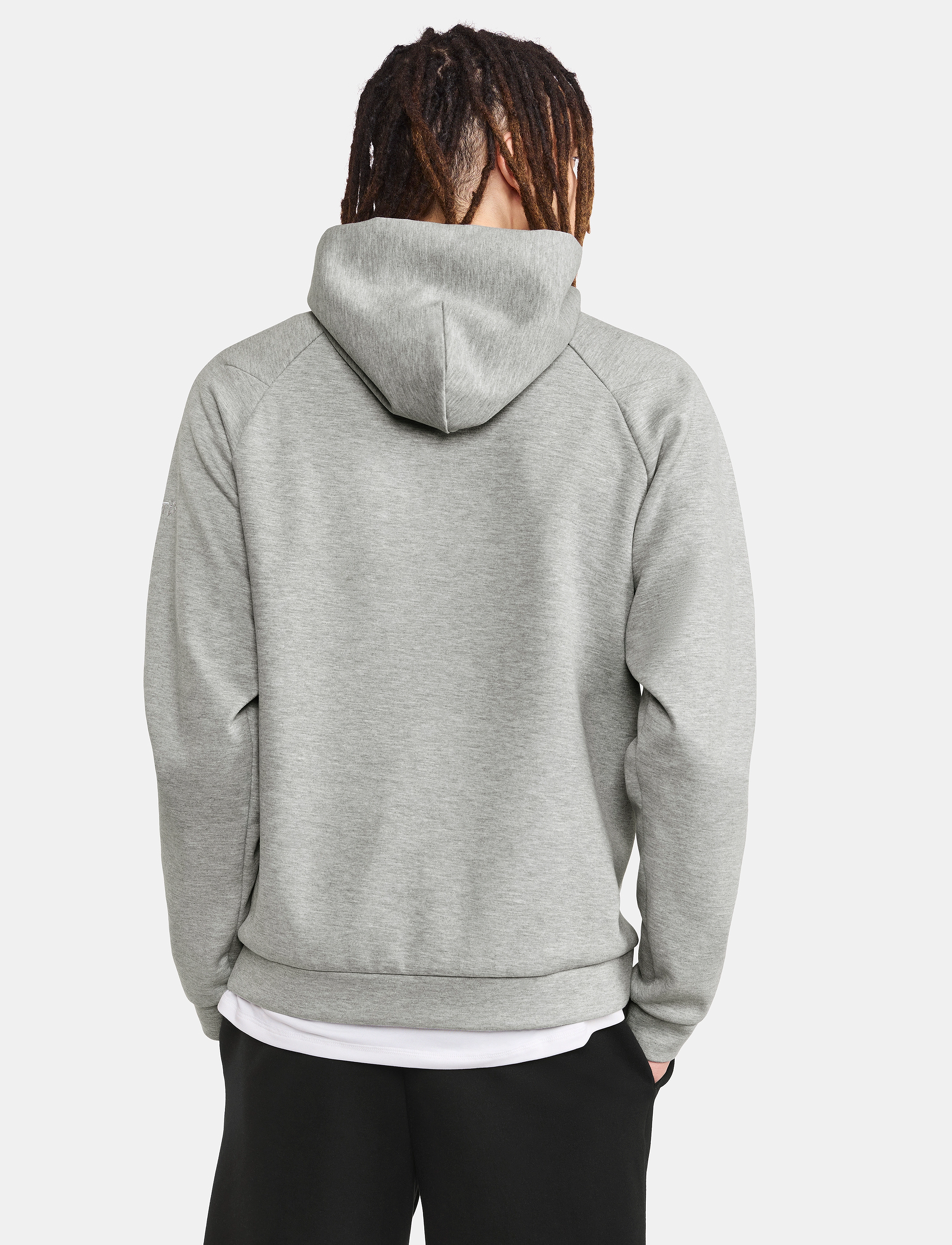 Craft - Adv Join Hoodie M - hoodies - grey melange - 3