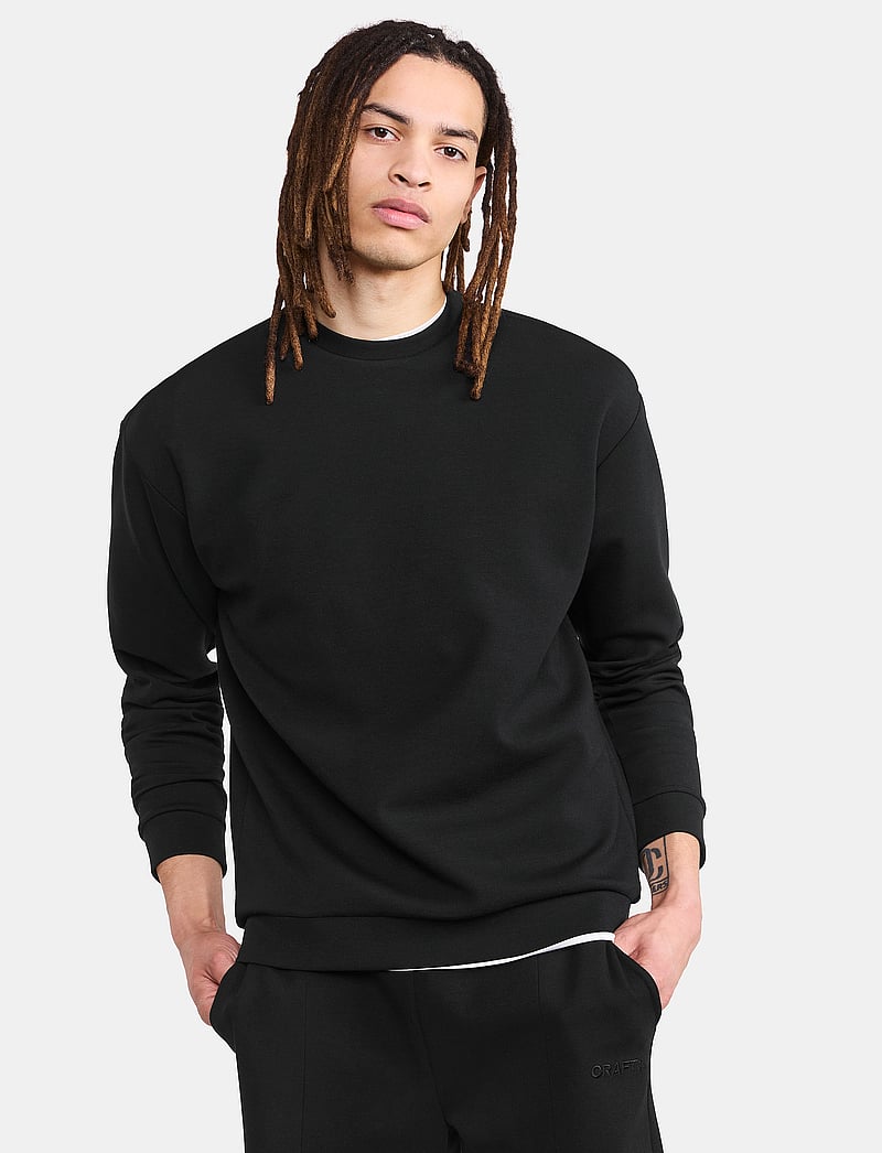 Craft - Adv Join Rn Sweatshirt M - sweatshirts - black - 0