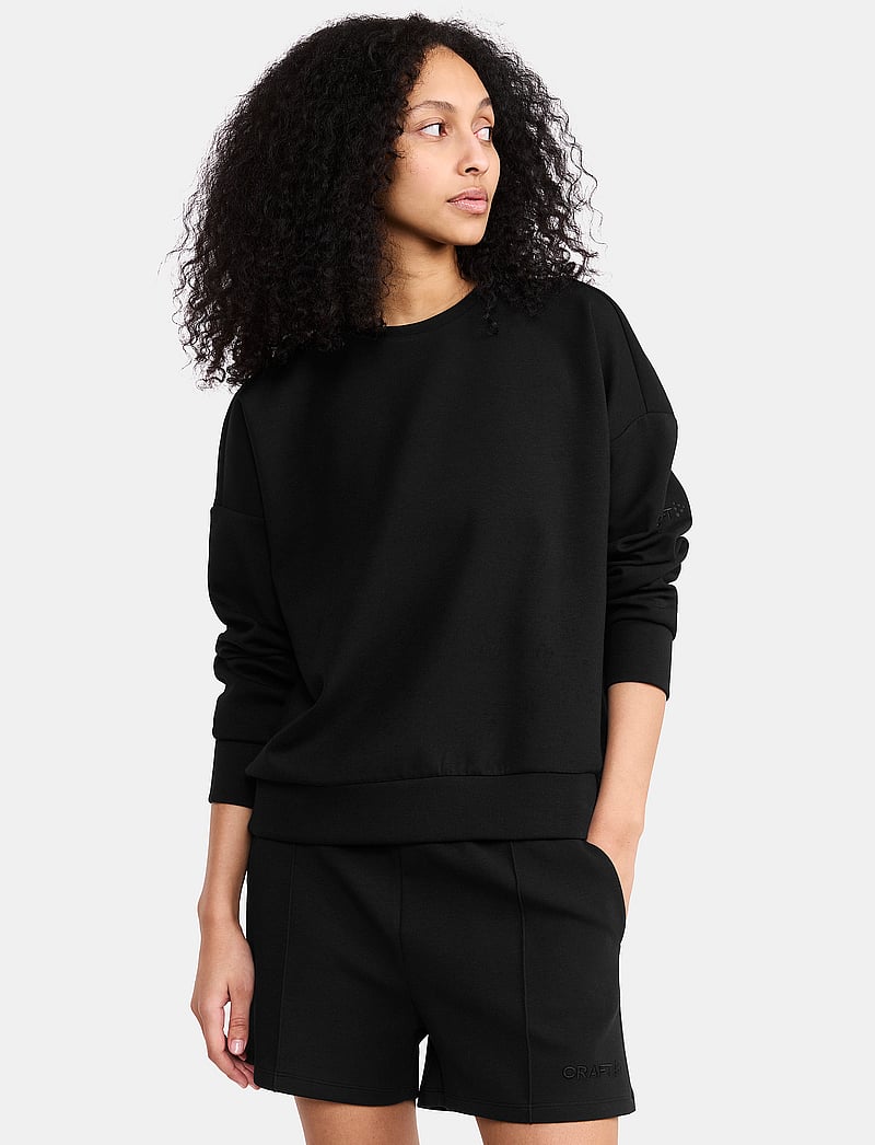 Craft - Adv Join Rn Sweatshirt W - sweatshirts - black - 0