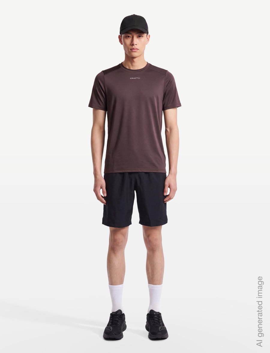 Craft - ADV ESSENCE SS TEE 2 M - t-shirts - prune - 0