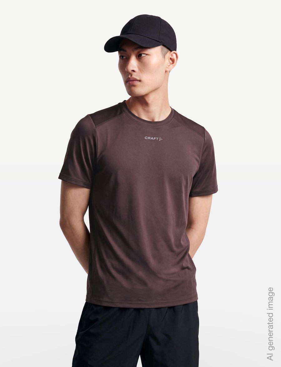 Craft - ADV ESSENCE SS TEE 2 M - t-shirts - prune - 3