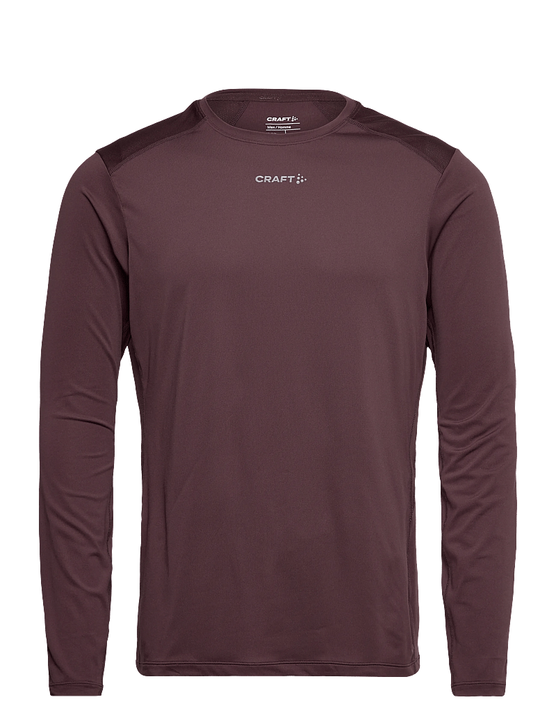 Craft - ADV ESSENCE LS TEE 2 M - långärmade tröjor - prune - 0