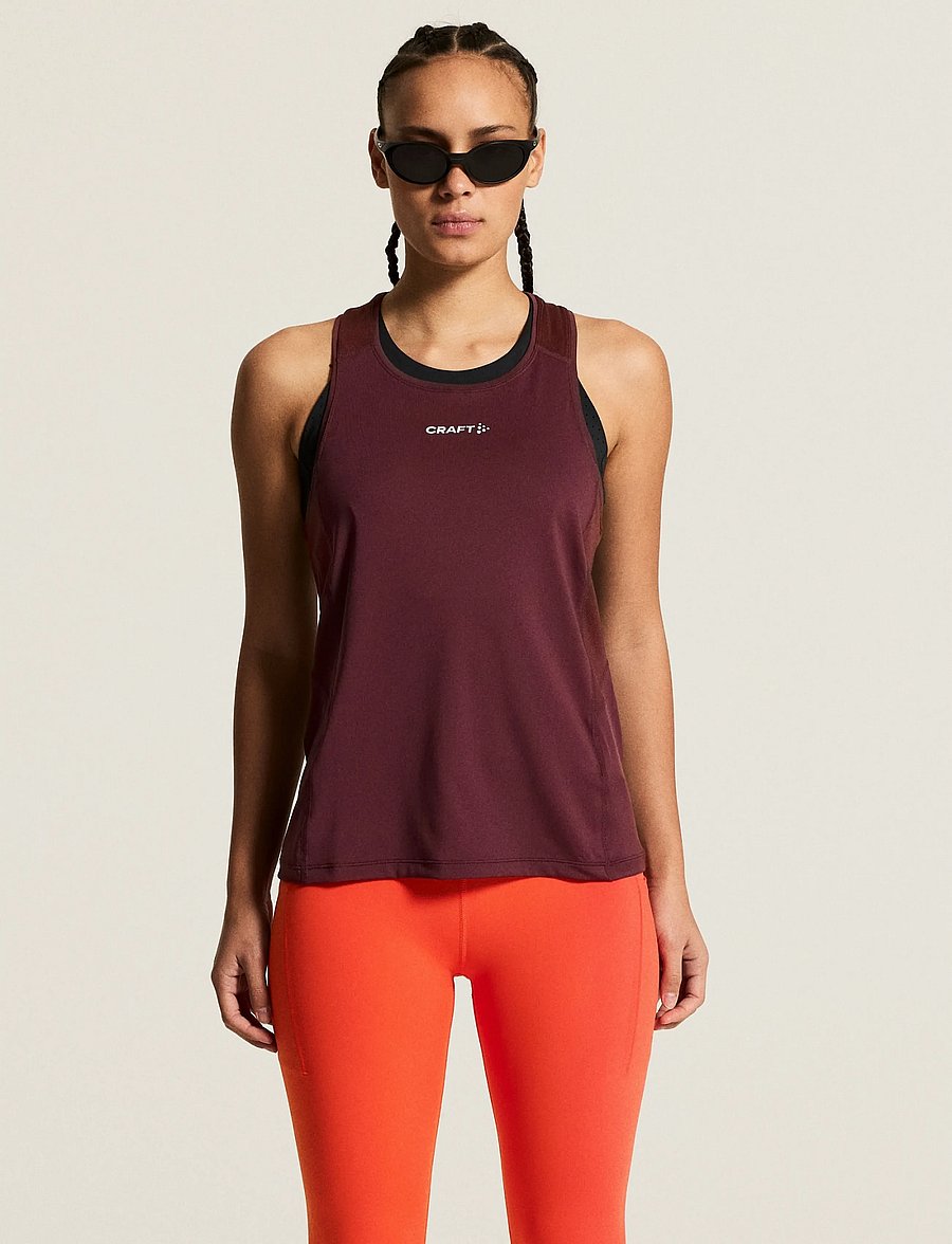 Craft - ADV ESSENCE SINGLET 2 W - tanktops - dk fig - 0
