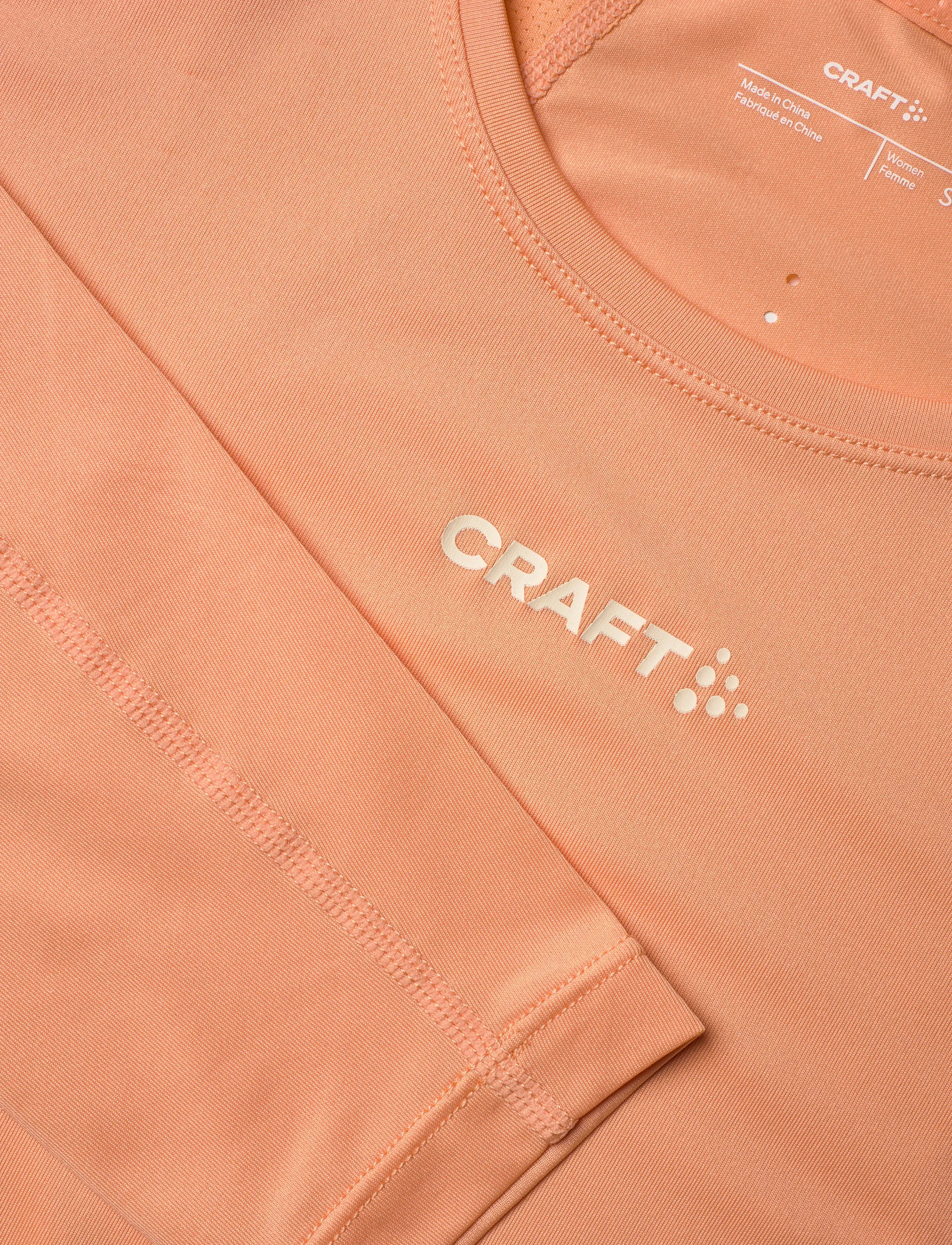Craft - Adv Essence Ls Tee 2 W - langarmshirts - apricot - 2