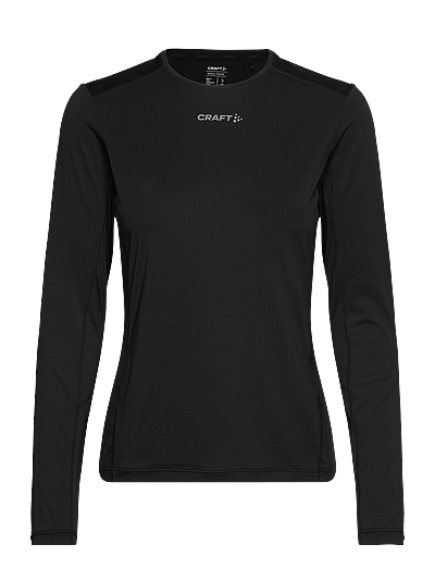 Craft ADV ESSENCE LS TEE 2 W - Oberteile - BLACK / black
