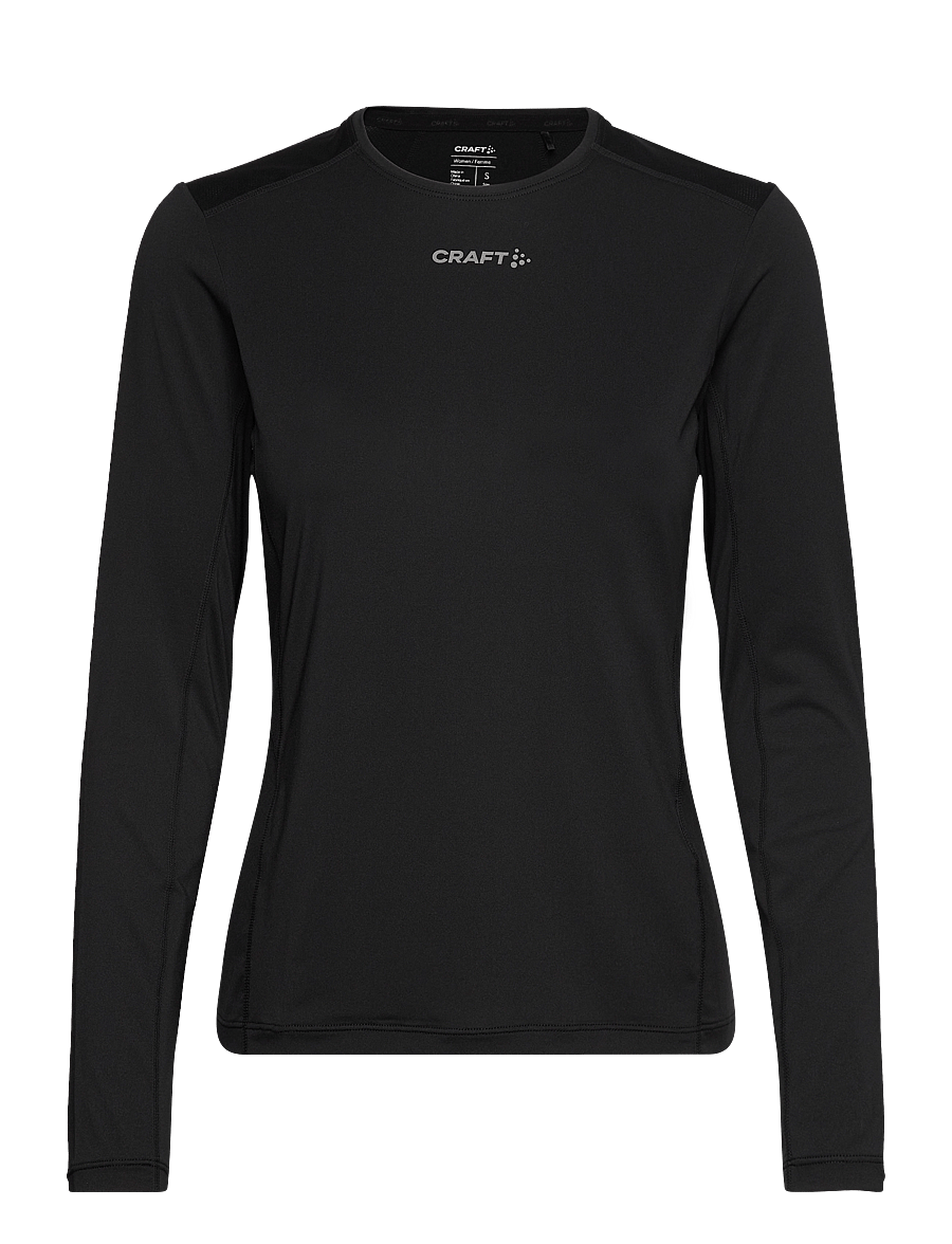 Craft - Adv Essence Ls Tee 2 W - langarmshirts - black - 1