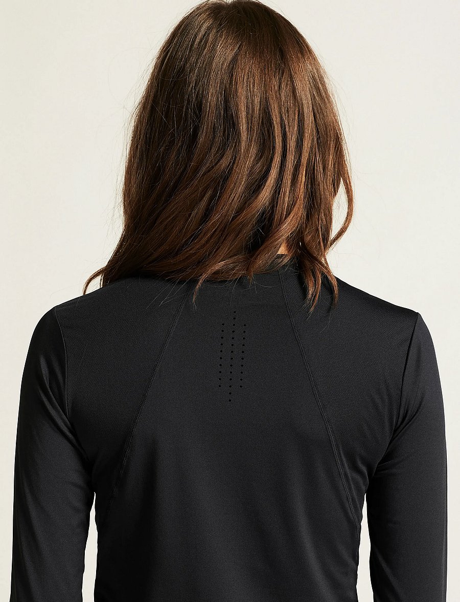 Craft - Adv Essence Ls Tee 2 W - langarmshirts - black - 4