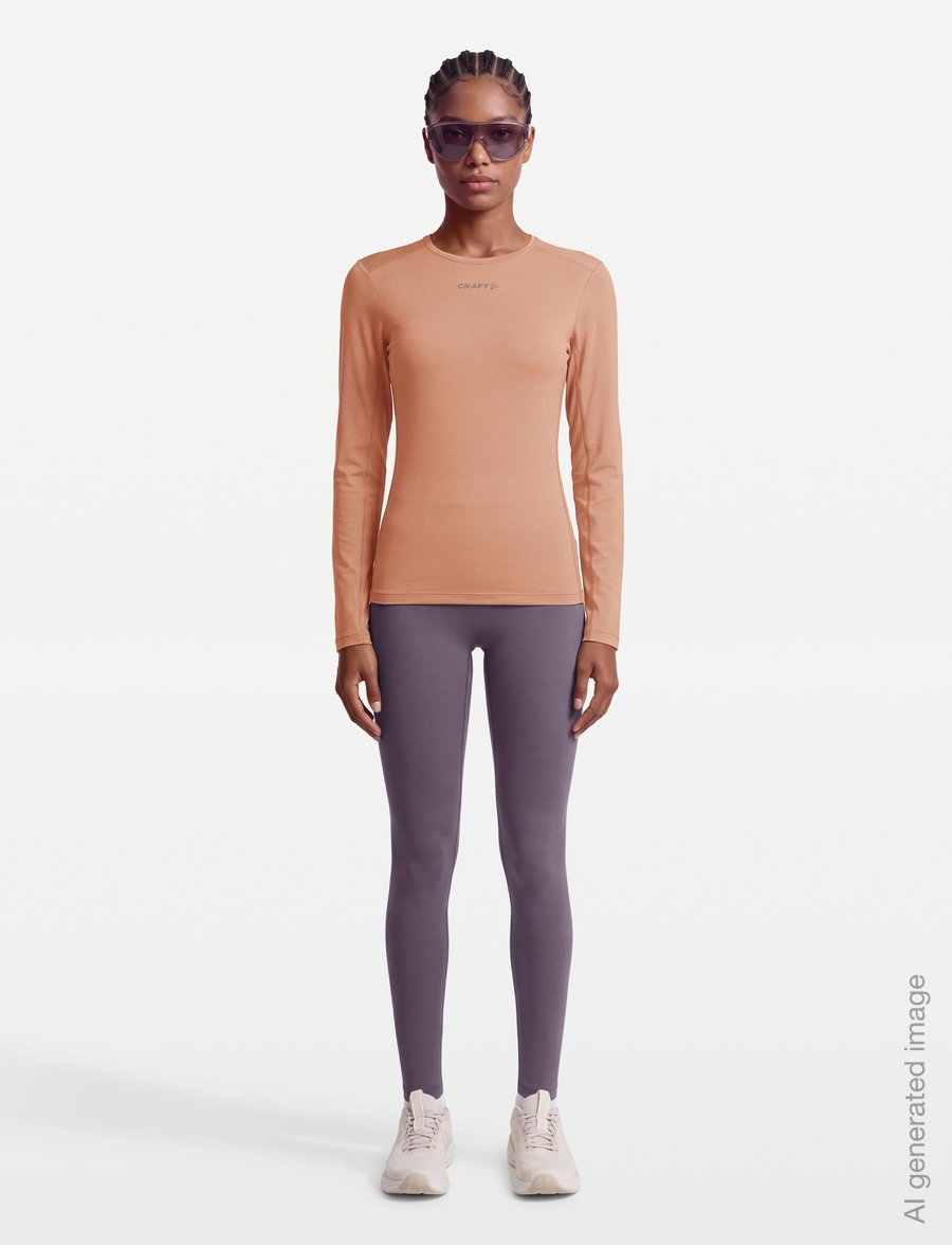 Craft - ADV ESSENCE LS TEE 2 W - langarmshirts - light syrup - 0