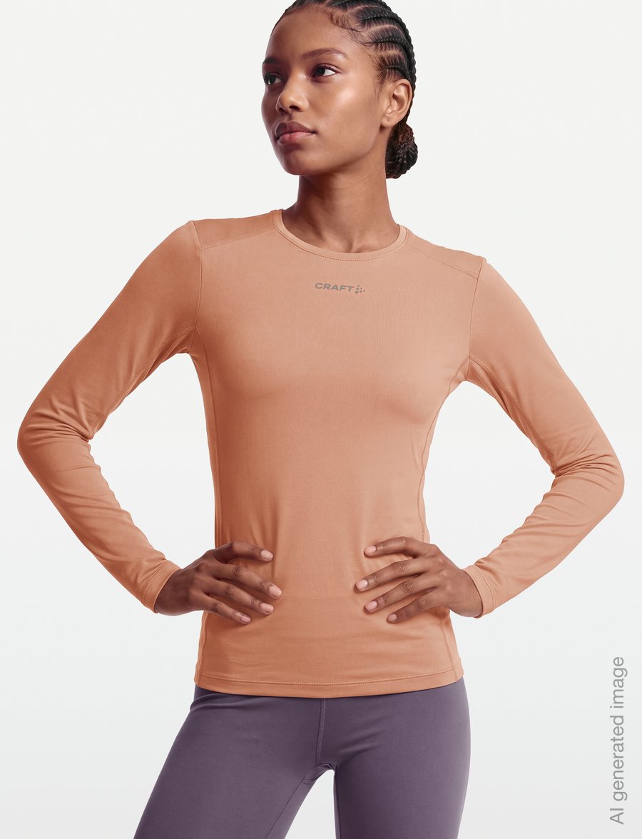 Craft - ADV ESSENCE LS TEE 2 W - langarmshirts - light syrup - 3