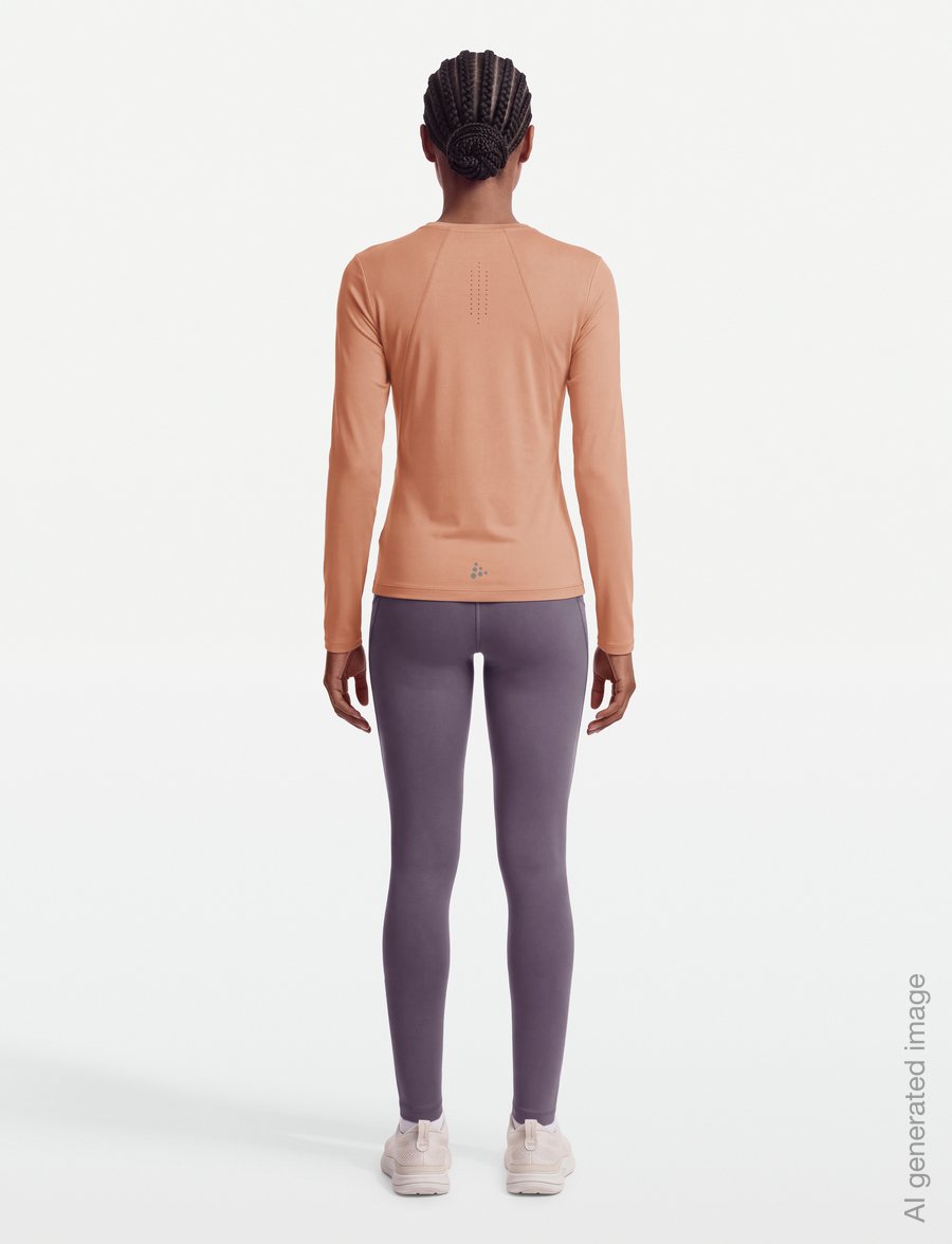 Craft - ADV ESSENCE LS TEE 2 W - langarmshirts - light syrup - 4