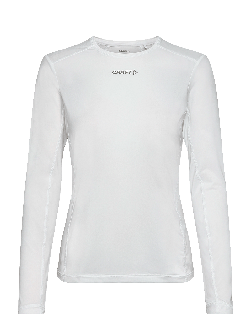 Craft - Adv Essence Ls Tee 2 W - långärmade tröjor - white - 1