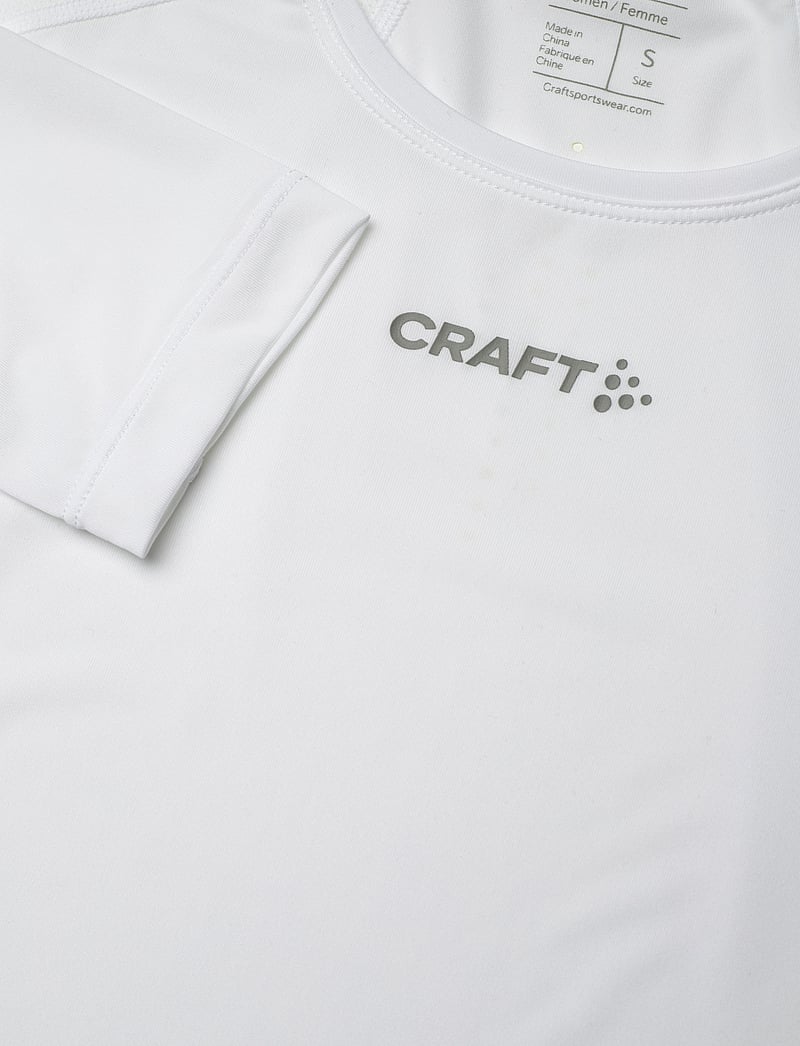 Craft - Adv Essence Ls Tee 2 W - långärmade tröjor - white - 4