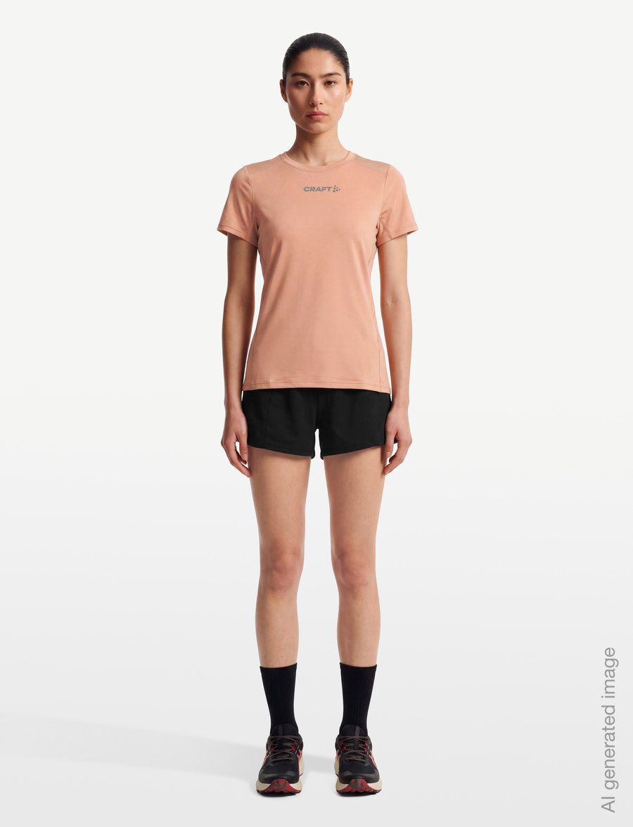 Craft - ADV Essence Ss Tee 2 W - t-shirts - light syrup - 0