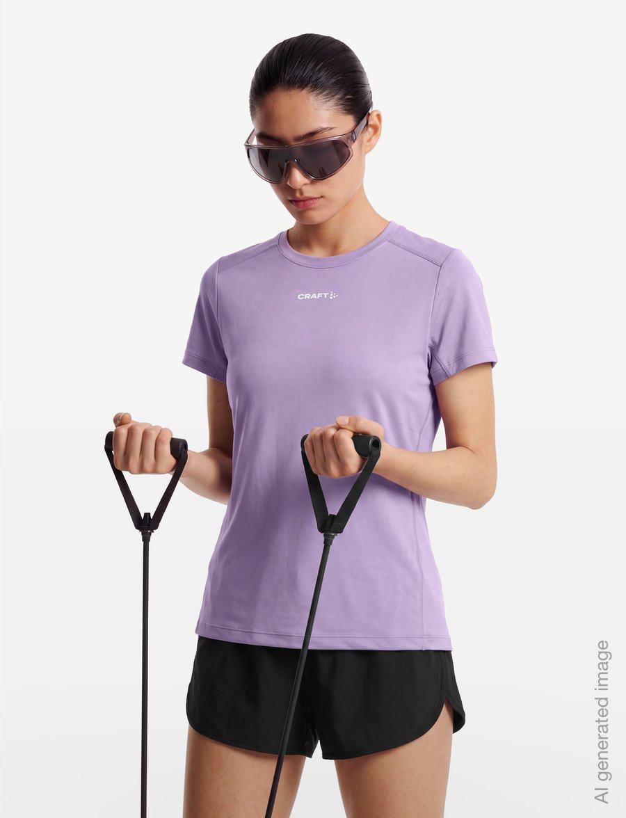 Craft - ADV Essence Ss Tee 2 W - t-shirts - lilac - 3