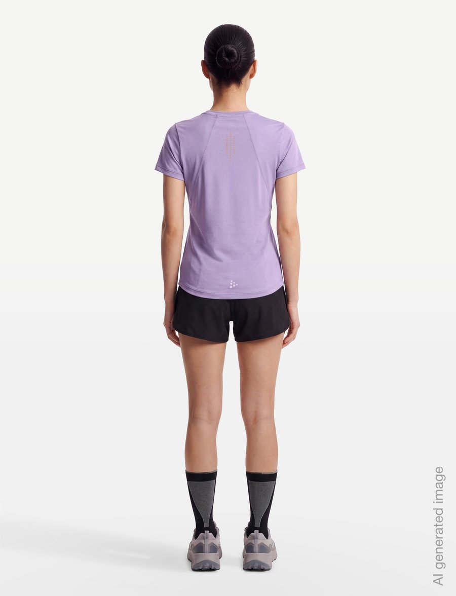 Craft - ADV Essence Ss Tee 2 W - t-shirts - lilac - 4