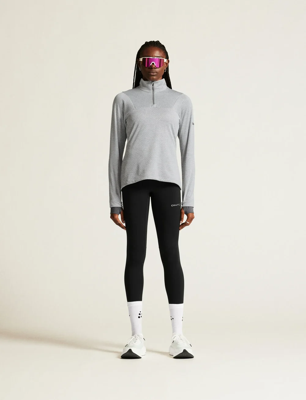 Craft - Gain Thermal Midlayer W - fleece & mellanlager - grey melange - 0