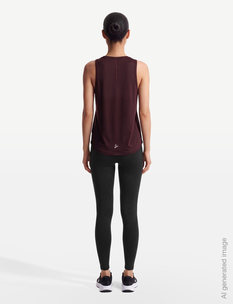 Craft - CORE ESSENCE SINGLET 2 W - tank tops - dk fig - 4