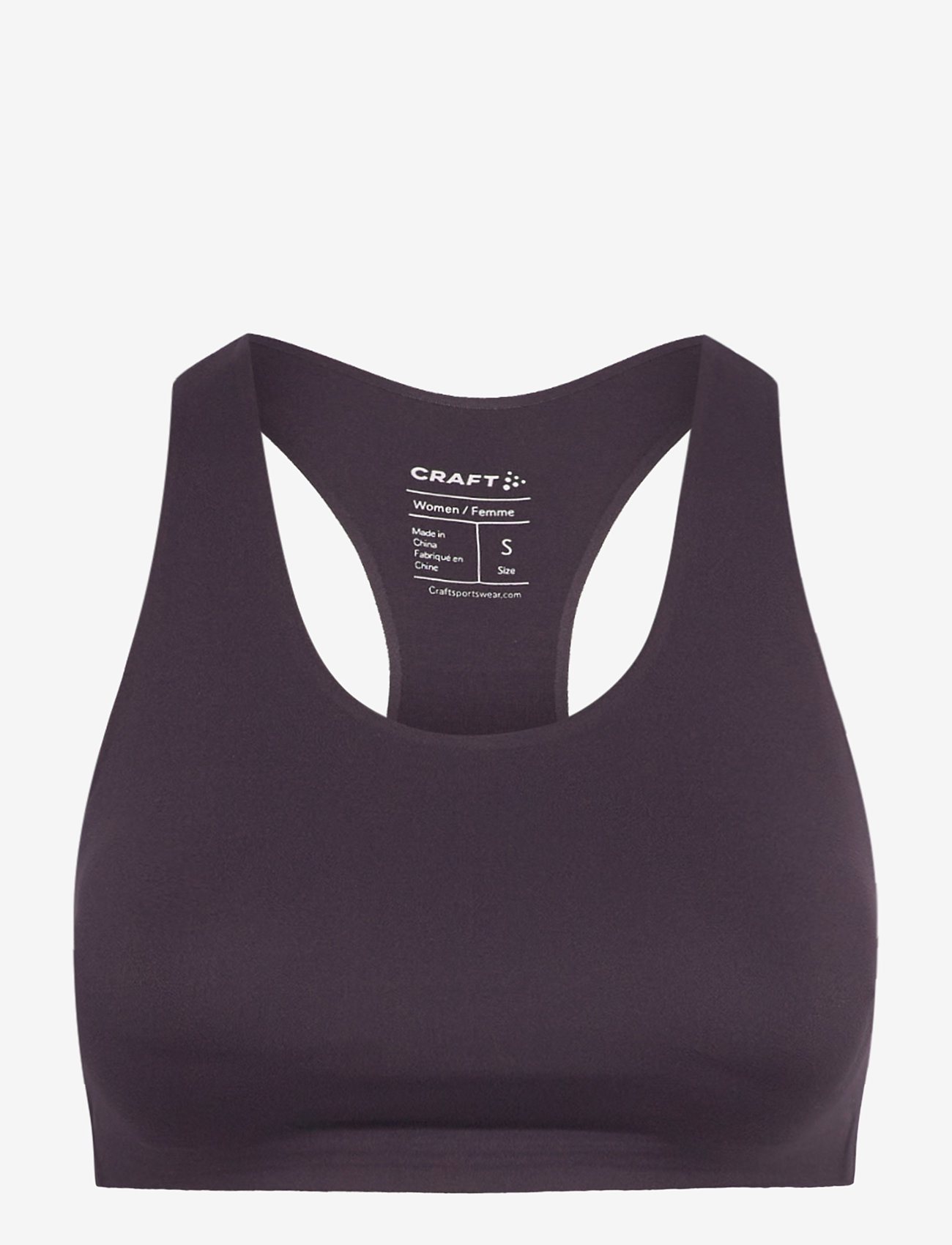 Craft - Collective Padded Sports Bra W - lav støtte - dk plum - 1