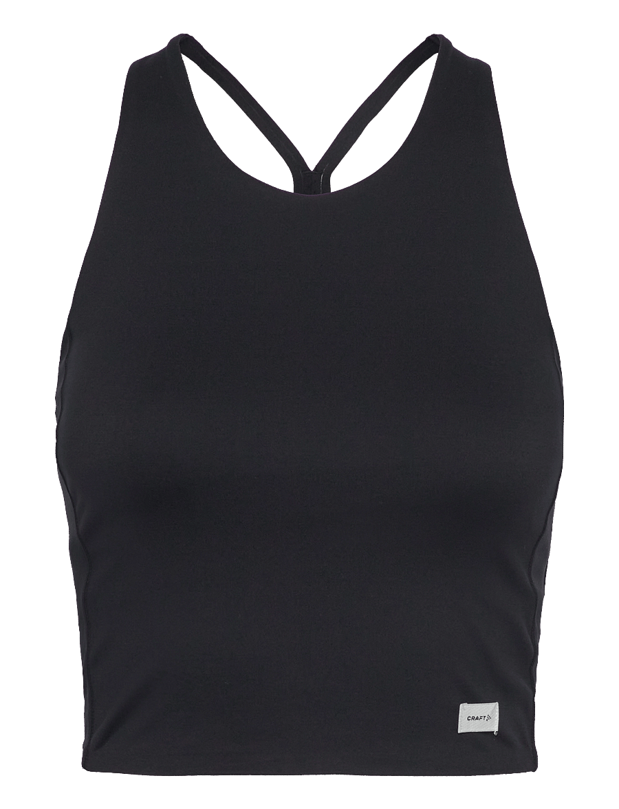 Craft - Collective Cropped Singlet W - crop-tops - black - 1