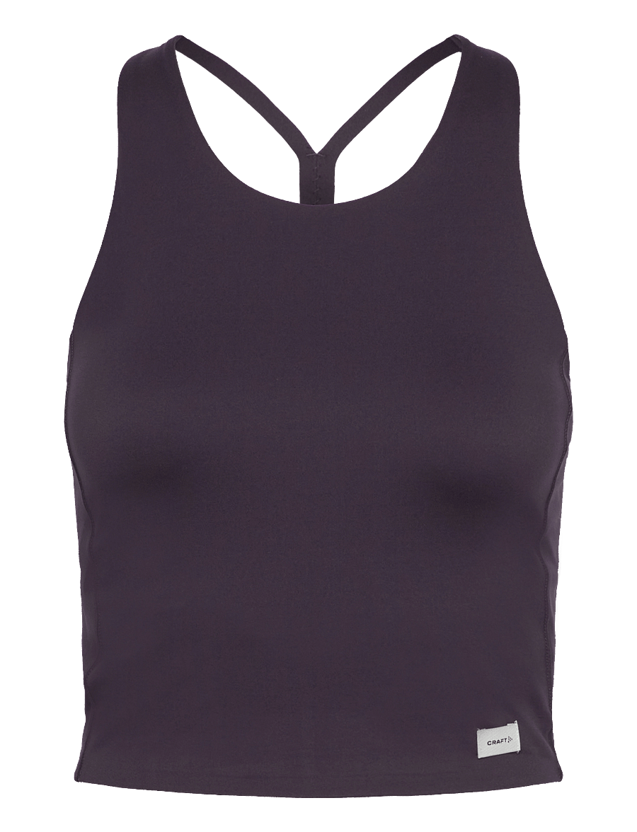 Craft - Collective Cropped Singlet W - crop-tops - dk plum - 1