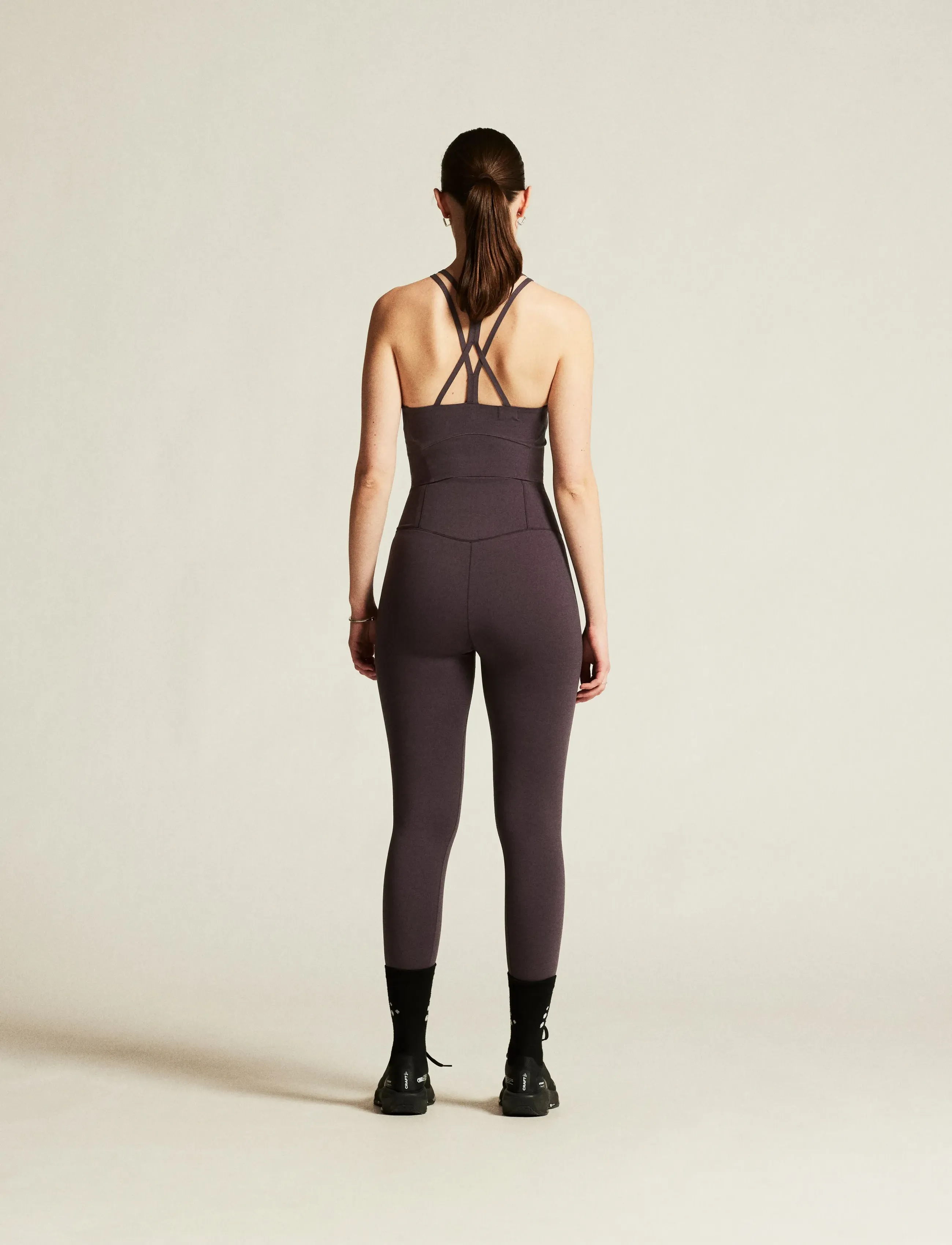 Craft - Collective Cropped Singlet W - crop-tops - dk plum - 3