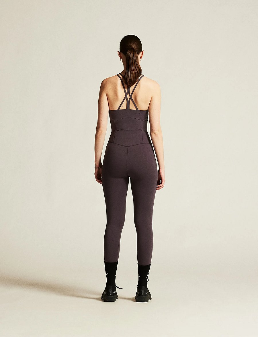 Craft - Collective Cropped Singlet W - crop-tops - dk plum - 3