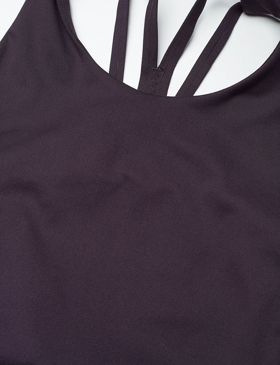 Craft - Collective Cropped Singlet W - crop-tops - dk plum - 4