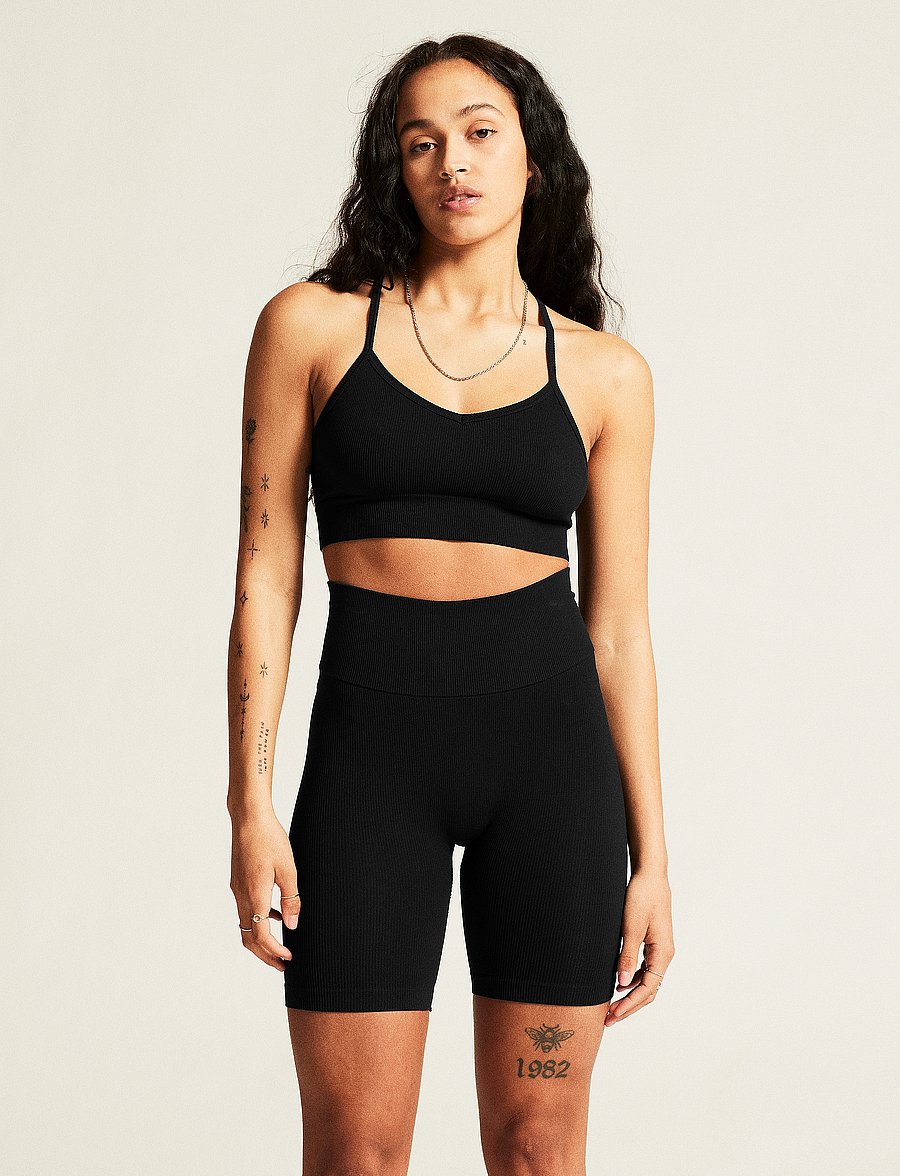 Craft - Collective Rib Strap Sports Bra W - low - black - 0