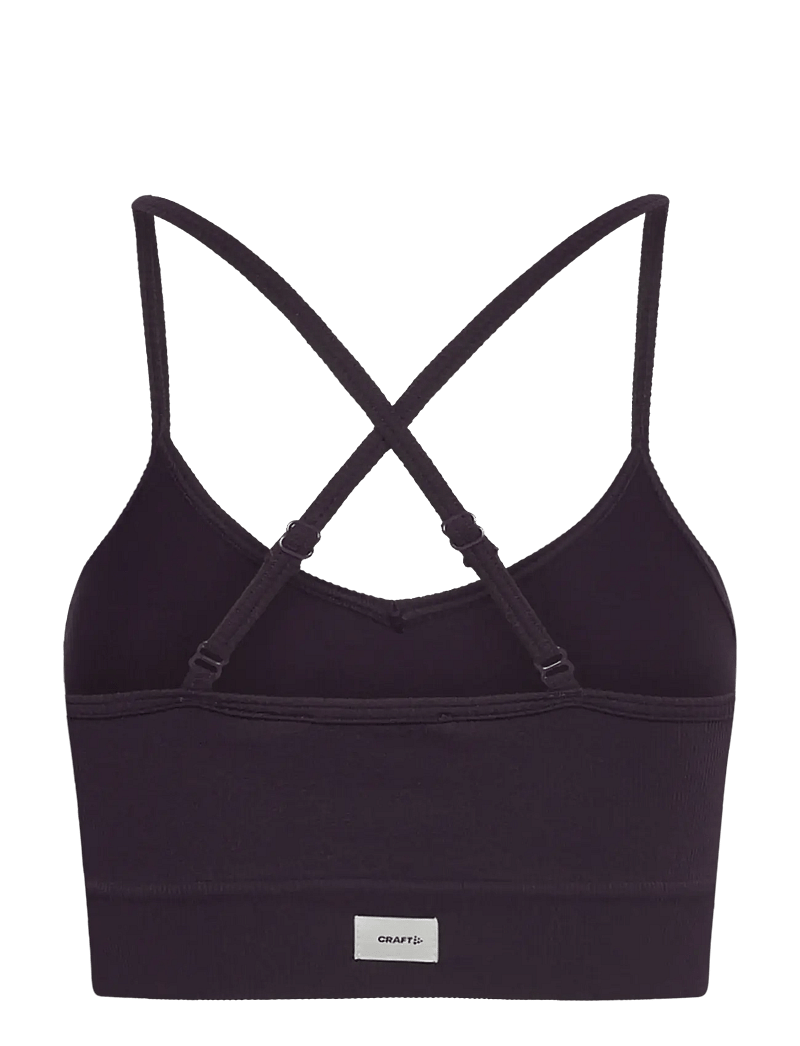 Craft - Collective Rib Strap Sports Bra W - madal toestus - dk plum - 2