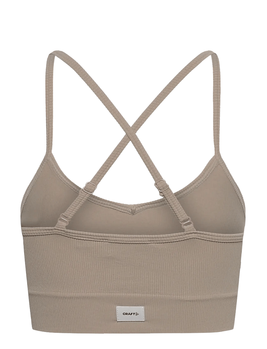 Craft - Collective Rib Strap Sports Bra W - low - hay - 1