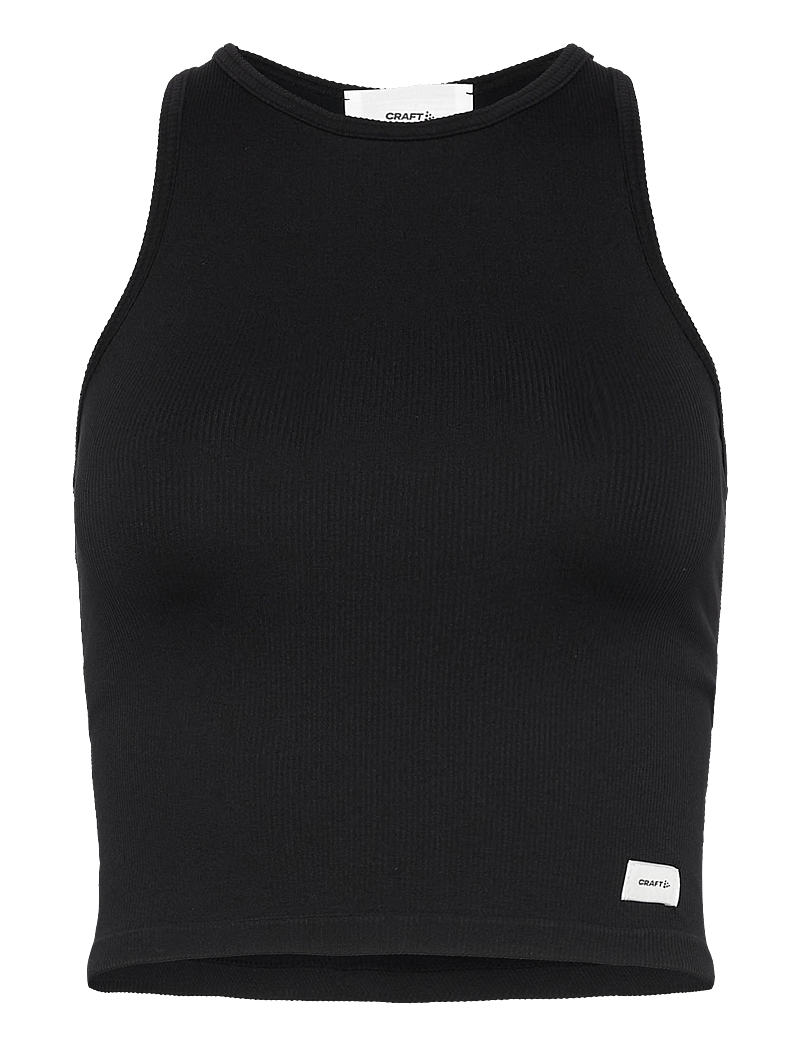 Craft - Collective Rib Tank Top W - nabapluusid - black - 0