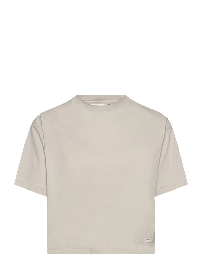 Craft Collective Relaxed Ss Tee W - Alussärgid - PLASTER / cream