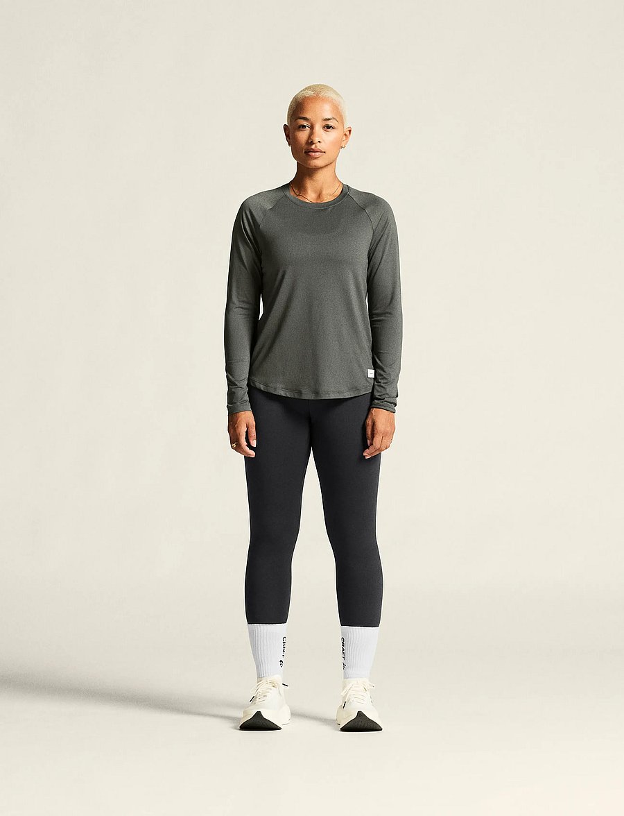 Craft - Collective Ls Tee W - top met lange mouwen - lava - 0