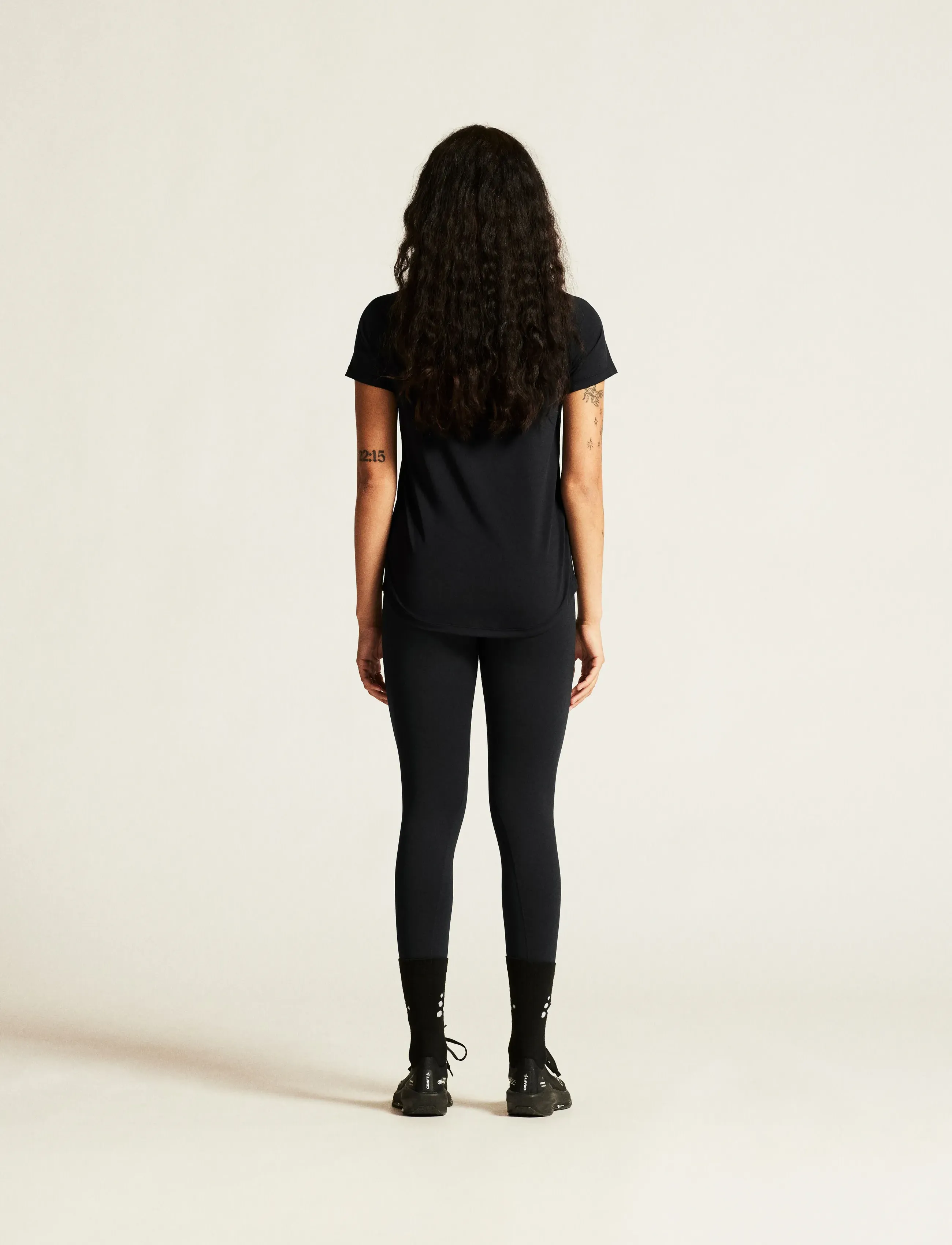 Craft - Collective Ss Tee W - t-shirts - black - 3