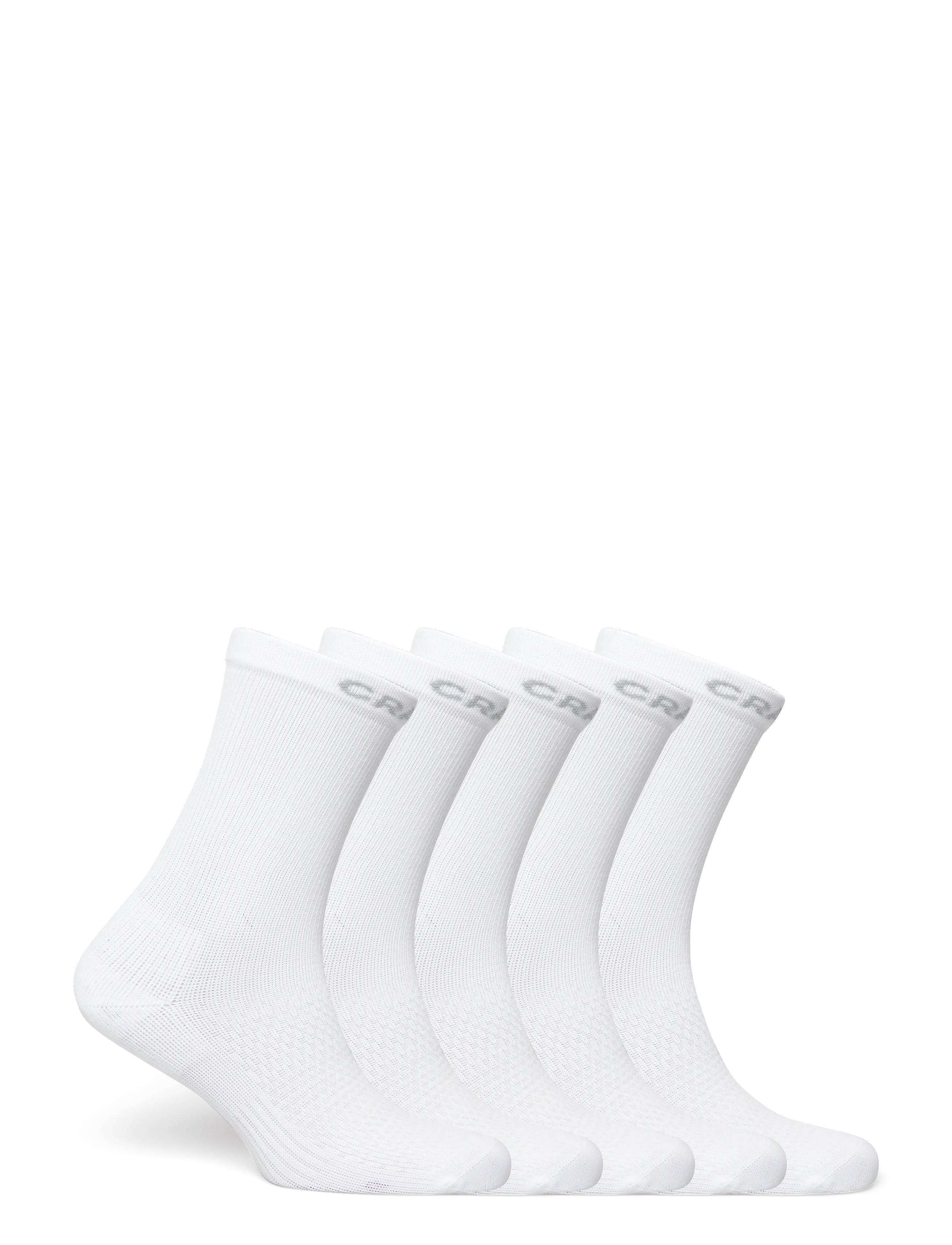 Craft - ACTIVE HIGH SOCK 5-PACK - laveste priser - white - 1