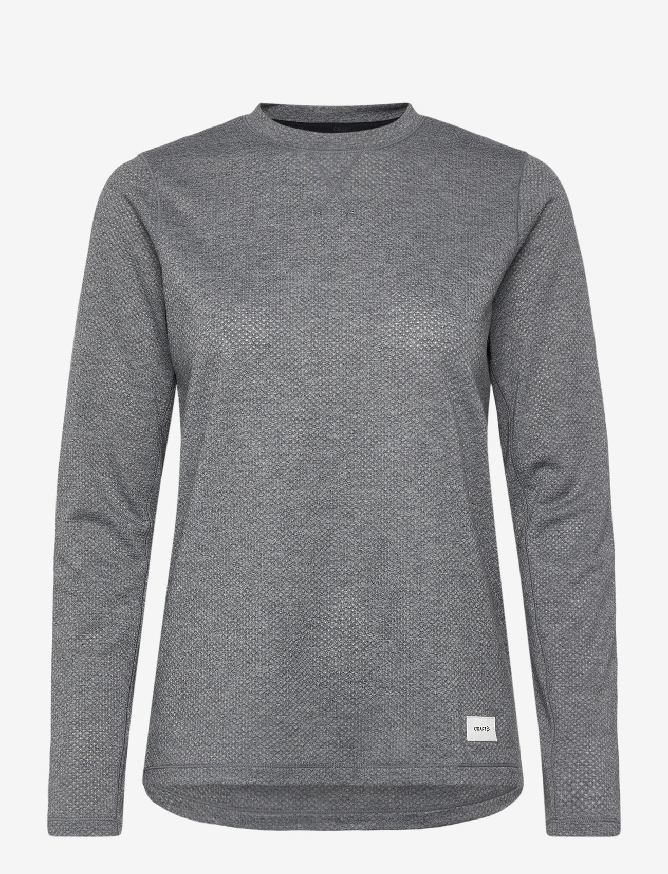 Craft - Thermal Mesh Cn W - top met lange mouwen - dk grey melange - 0