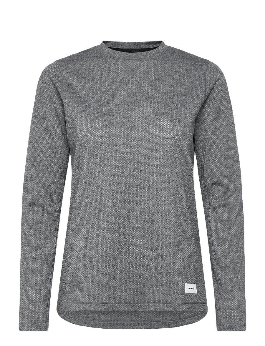 Craft - THERMAL MESH CN W - pikkade varrukatega alussärgid - dk grey melange - 0