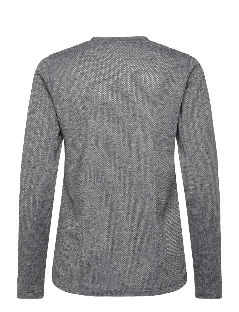 Craft - Thermal Mesh Cn W - top met lange mouwen - dk grey melange - 1