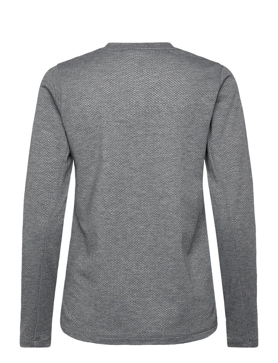 Craft - THERMAL MESH CN W - pikkade varrukatega alussärgid - dk grey melange - 1